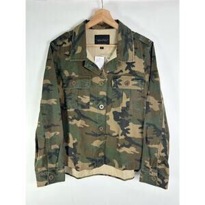 Sanctuary Camo Utility Military Rip Stop Jacket Size Small NWT $139